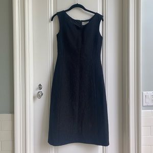 Barney’s structured black dress